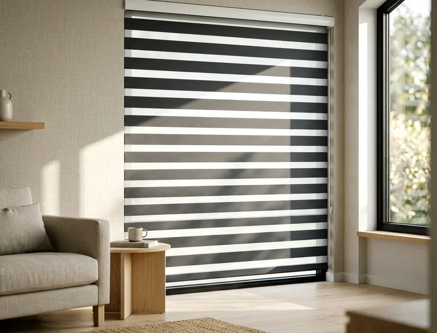 Day/night blinds fitted in an Eldoraigne home